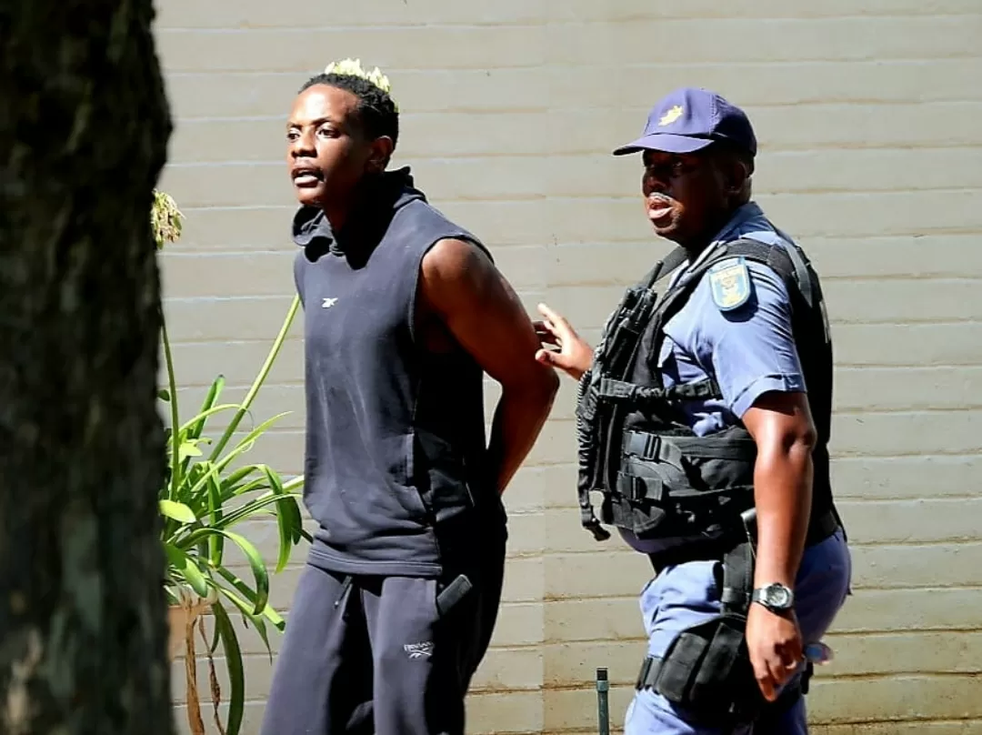 WATCH| Police Seize Car Fitted With Siren At Robert Mugabe’s Son’s Hyde Park Home After Shooting