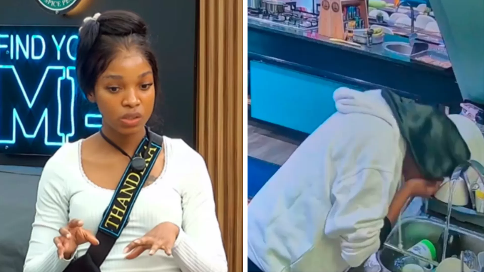 BBMzansi Explodes After Thandeka’s Washing Face In Sink Moment