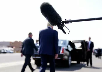 Trump Accidentally Hit in Face with Microphone by Reporter