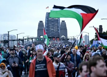 Iconic Sydney Harbour Bridge witnesses massive pro-Palestinian march