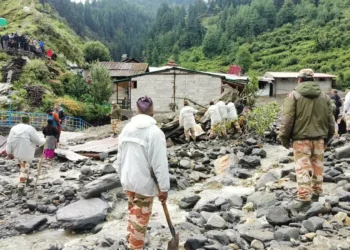 Rescuers race time as flash floods kill 4, bury dozens in N. India